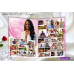 Pink Roses Funeral Program Obituary, Pink Sky Funeral Program Obituary Template,17x11,1-001f, (0-182)